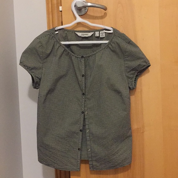 Esprit paid button down top - Picture 1 of 3